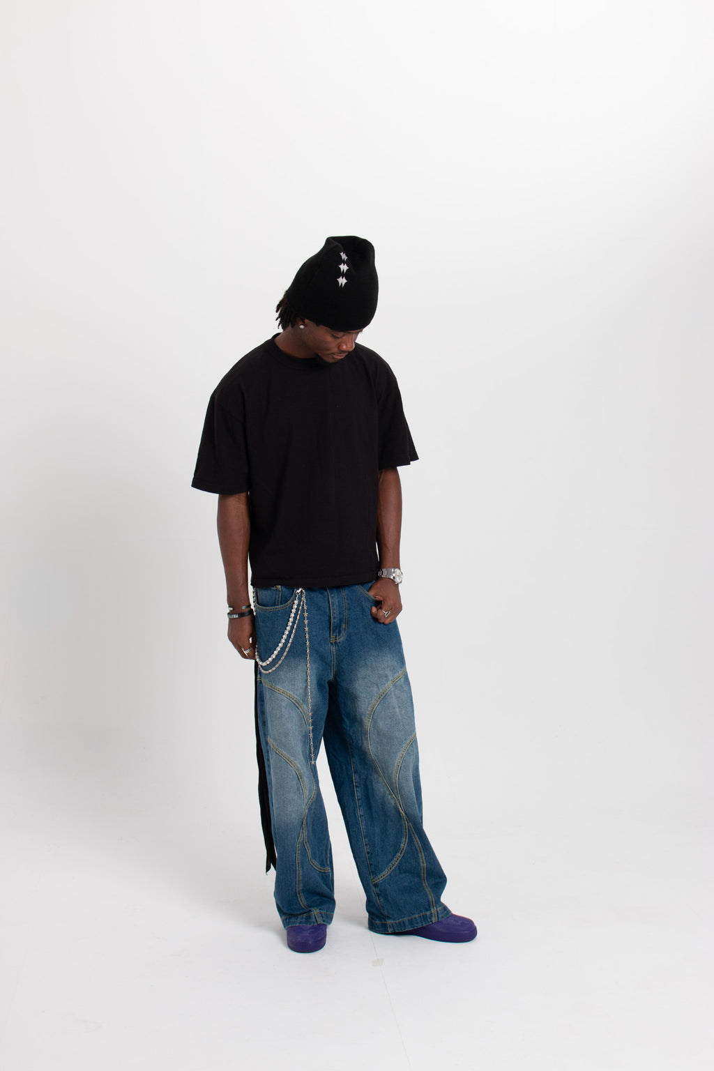 Auwra Stardust Denim Shorts