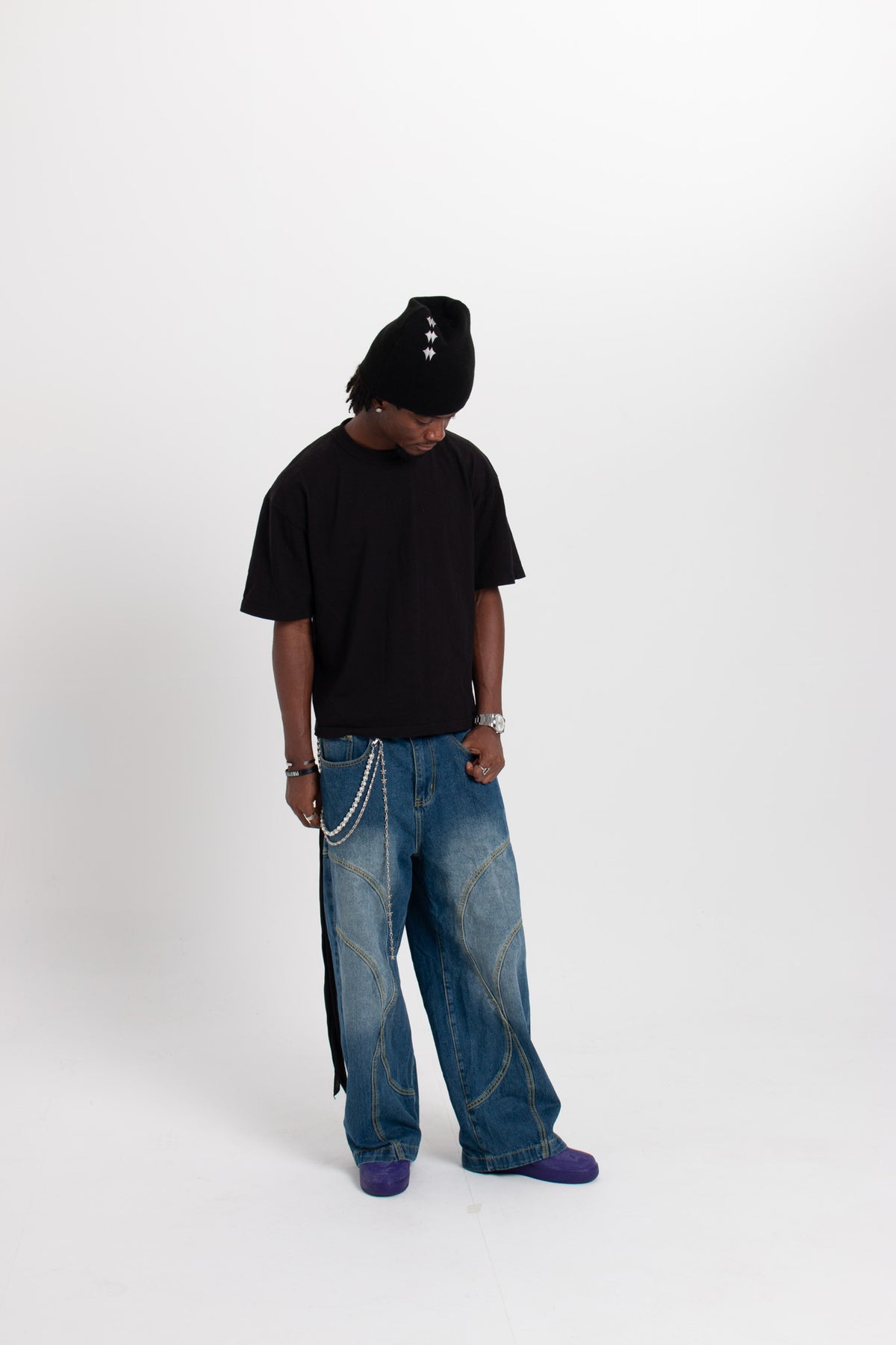 Auwra Stardust Denim Shorts
